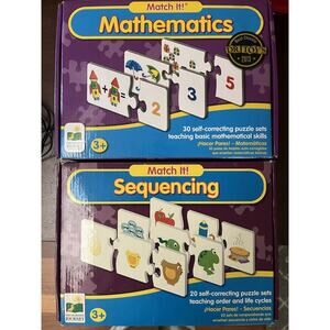 Match It! Sequencing 20 Set And Mathematics 30 Set Puzzle Set Game Complete Sets